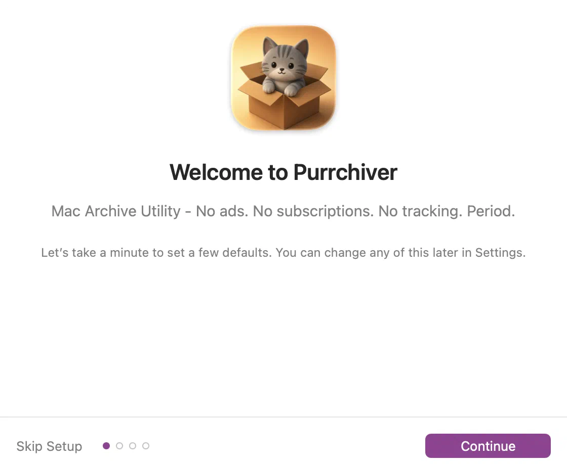 Onboarding step 1 — Welcome
